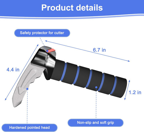 Easily get in and out of the car — non-slip comfortable handle seated in the door striker