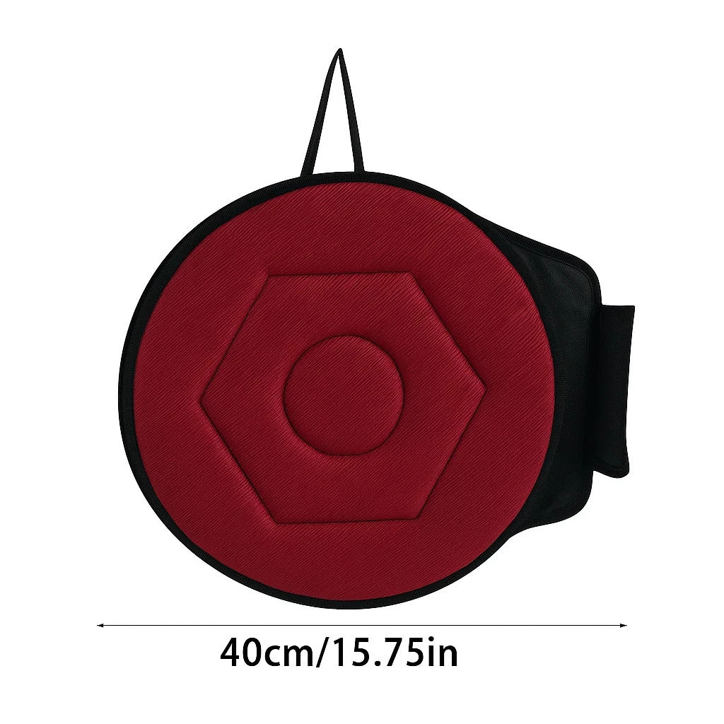 Swivel cushion in use on a car seat